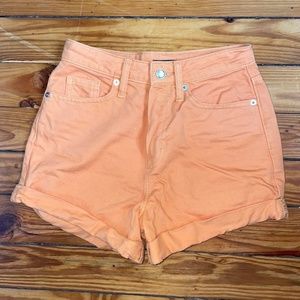 Wild Fable high rise orange mom shorts (size 00/24”)
